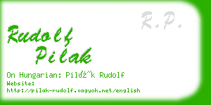 rudolf pilak business card